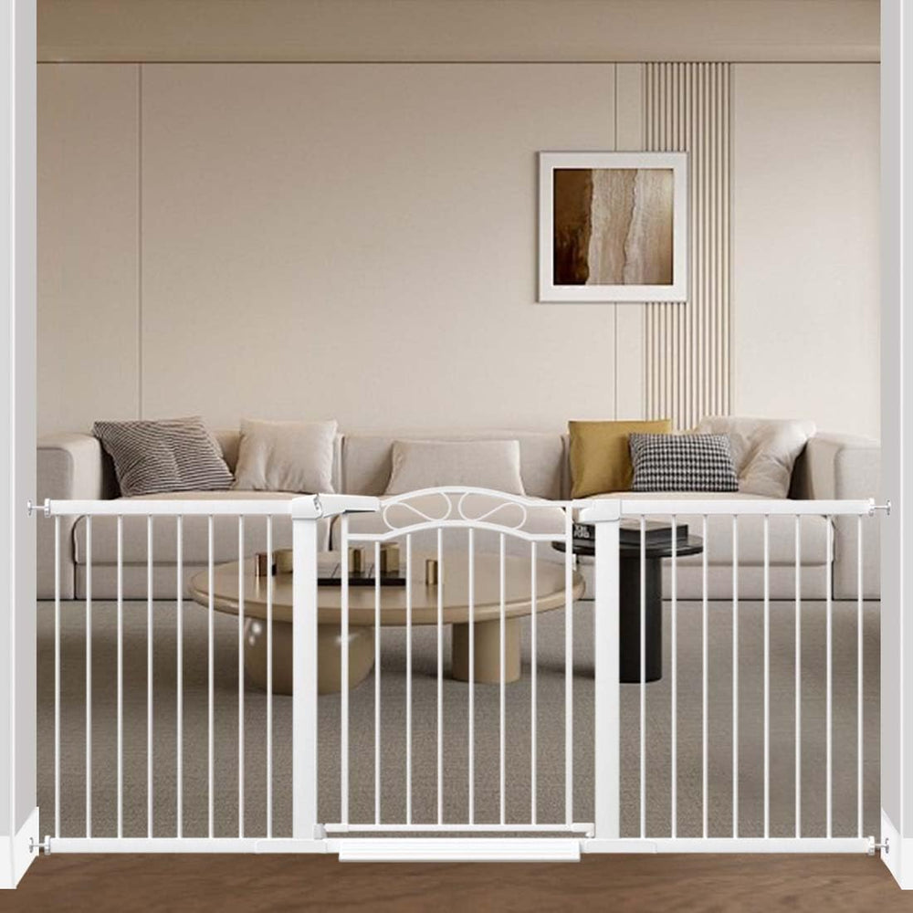 Fairy Baby gate with extensions fits extra-wide openings for flexible layouts.