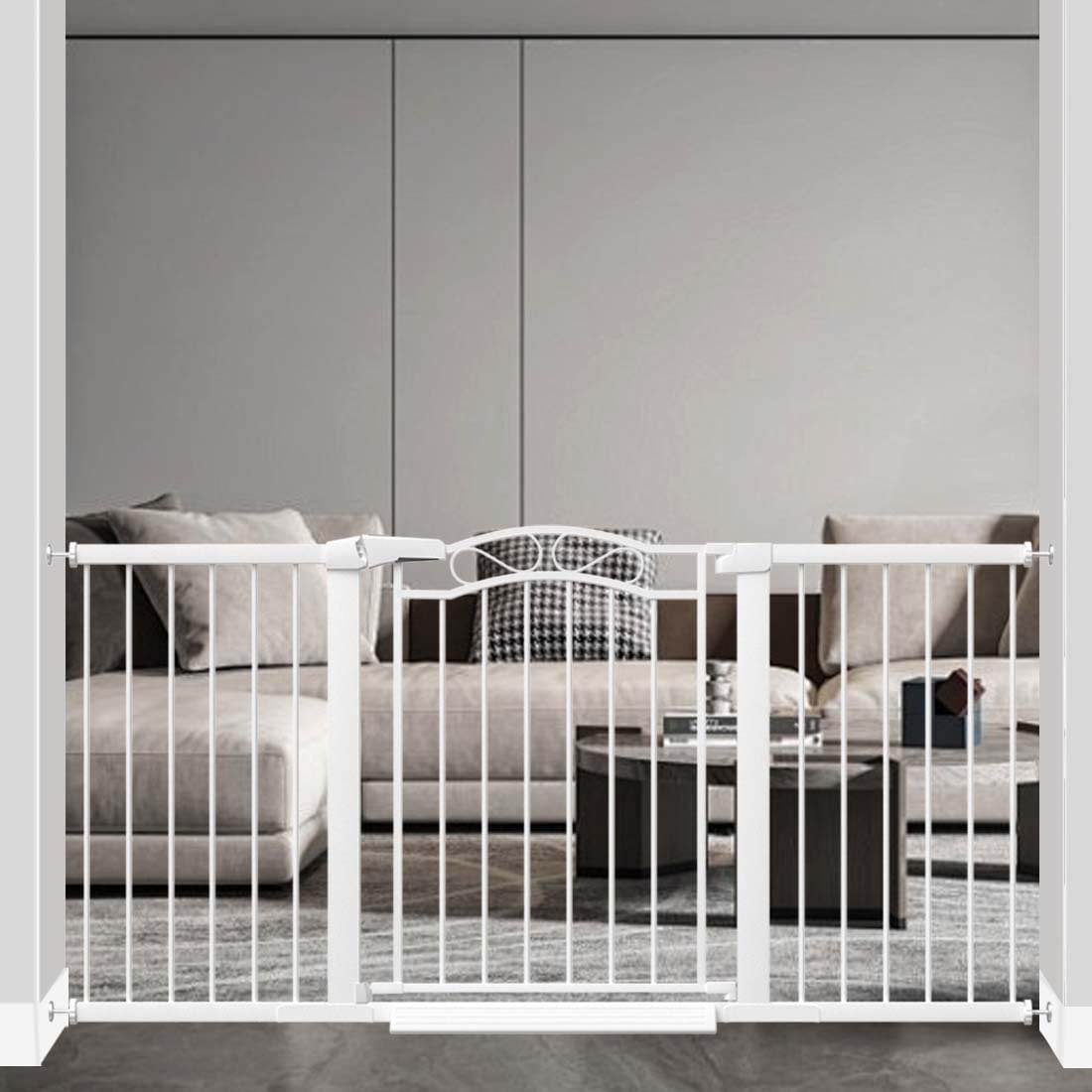 Fairy Baby gate wide-view demonstrates a sturdy doorway barrier for safe play with kids and pets.