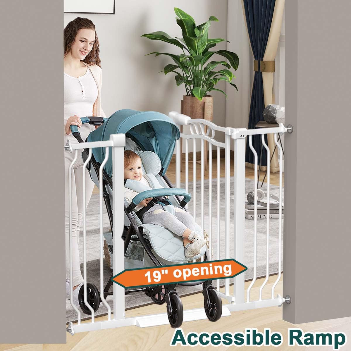 Fairy Baby hardware-mount option keeps the gate securely anchored.