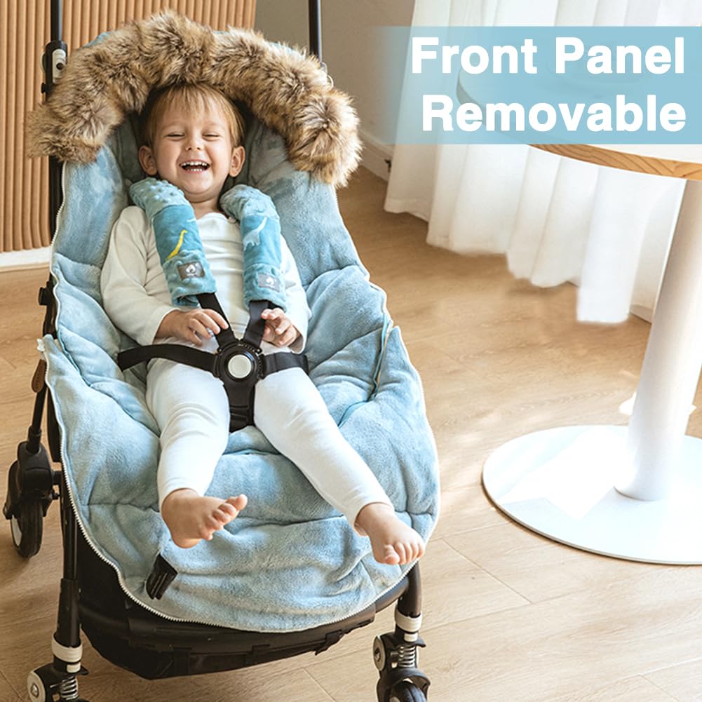 Fairy Baby machine washable bunting simplifies care after cold-season outings