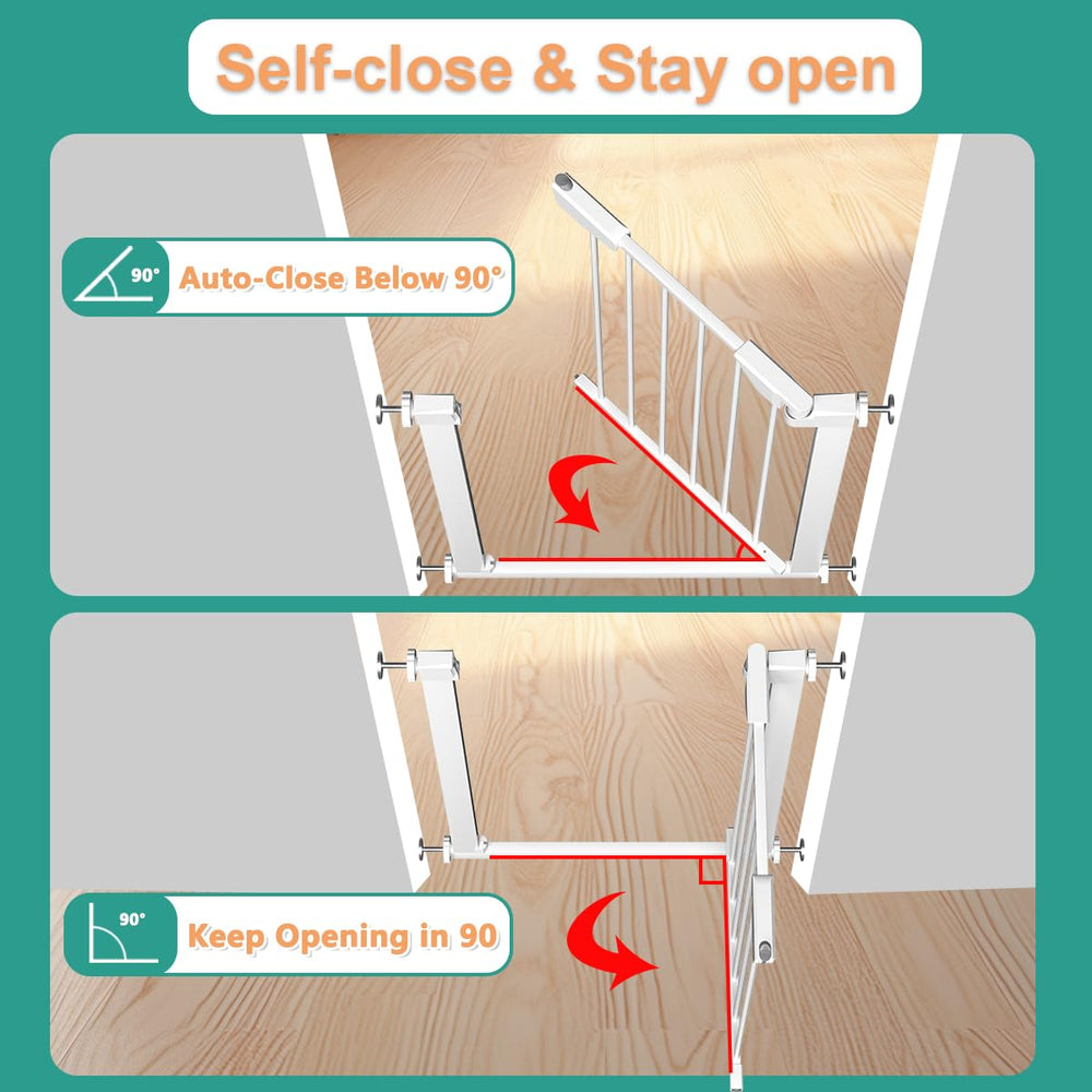 Fairy Baby gate holds pets safely while family traffic flows