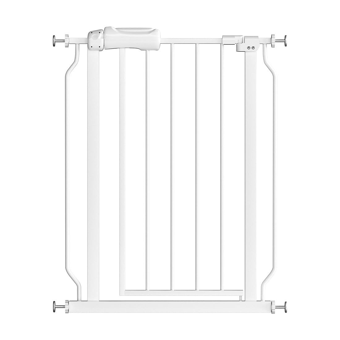 Fairy Baby narrow gate closed in white fits 27-29 inch openings for safe doorways