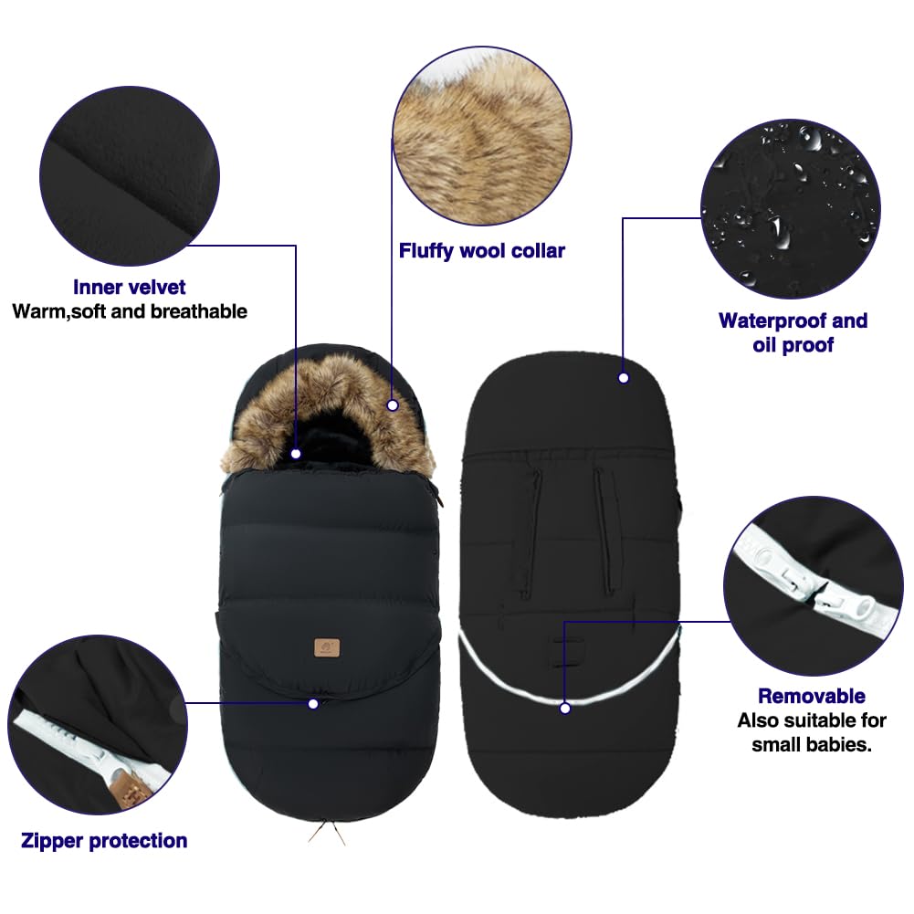 Fairy Baby waterproof windproof material protects baby on wet or windy days
