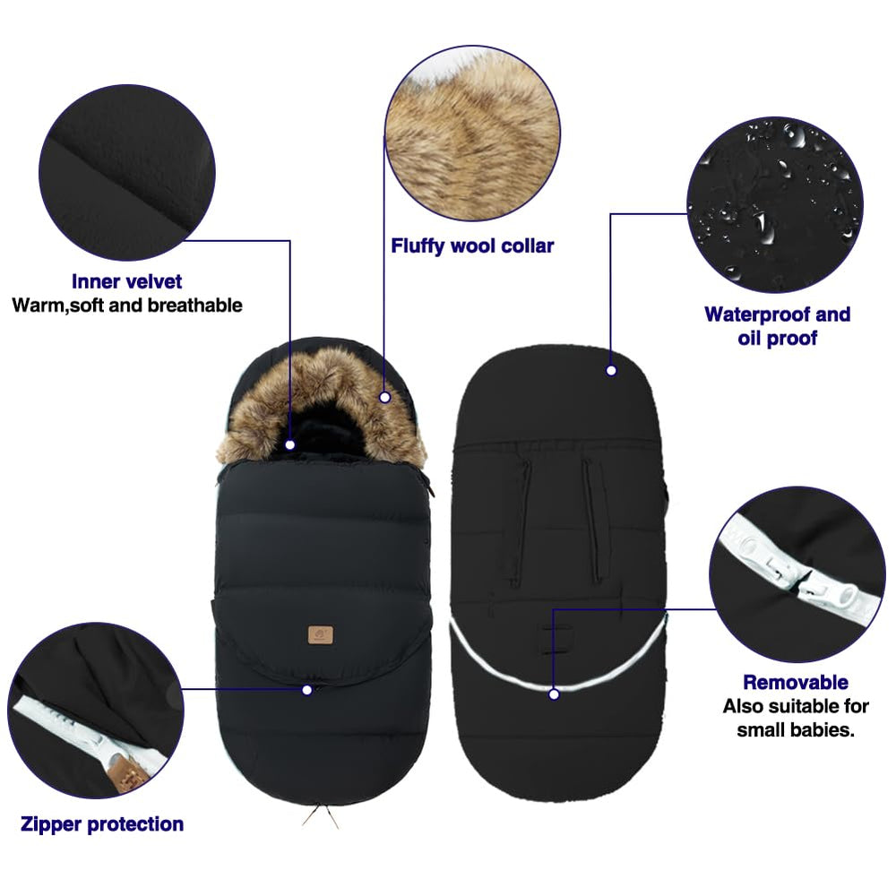 Fairy Baby waterproof windproof material protects baby on wet or windy days
