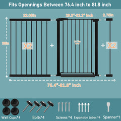 Fairy Baby width adjustment range demonstrates adaptable fit for openings.