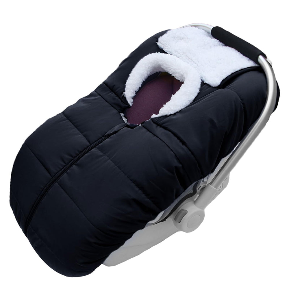 Fairy Baby winter car seat cover folded, compact travel warmth.