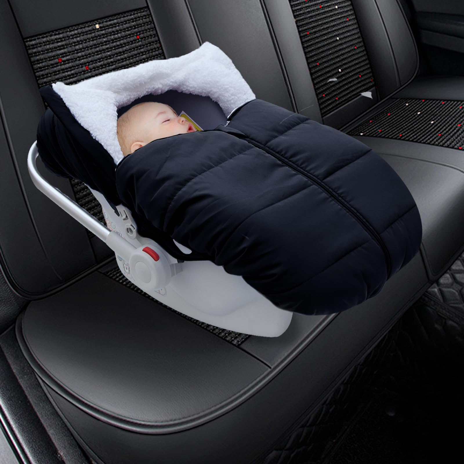 Fairy Baby winter car seat cover gift-ready for new moms.