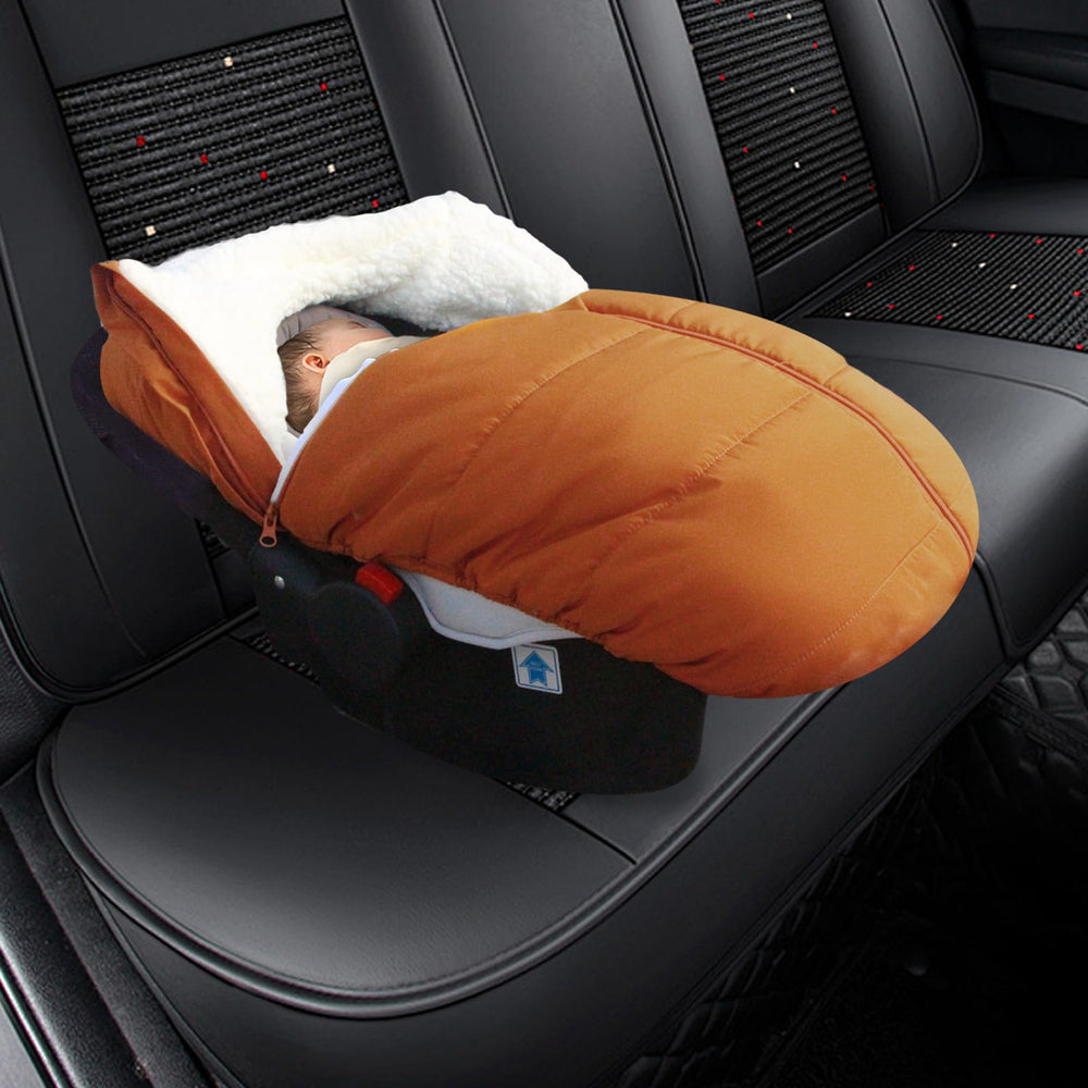 Fairy Baby travel-friendly car seat cover folds compactly for storage and trips.