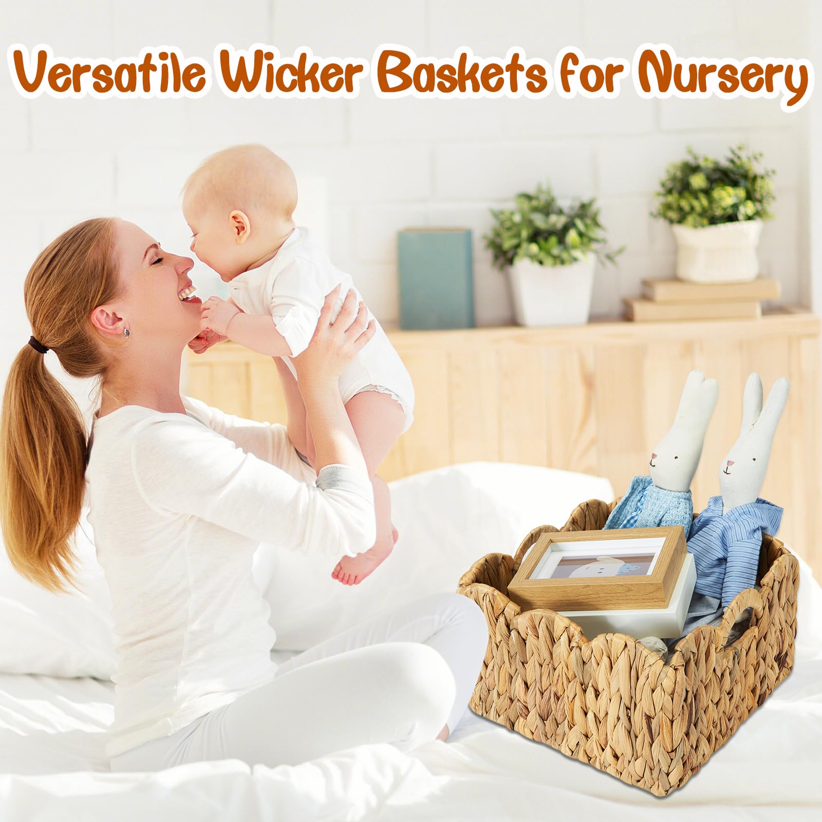 FairyHaus nesting design keeps two baskets compact when not in use.