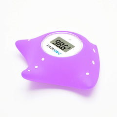 Famidoc bath thermometer cold hot alarm highlights unsafe temps with COLD or HOT alerts.