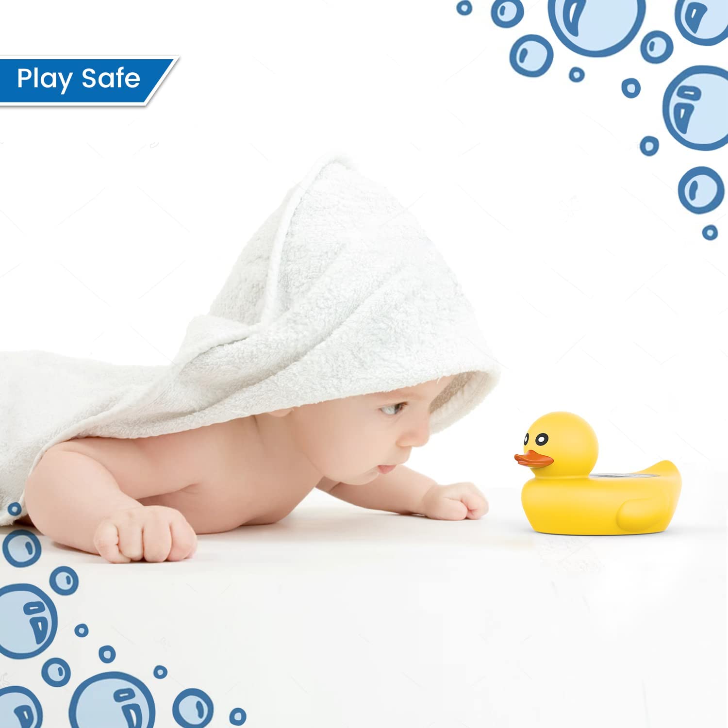 Famidoc yellow duck shape adds playful appeal to bath time
