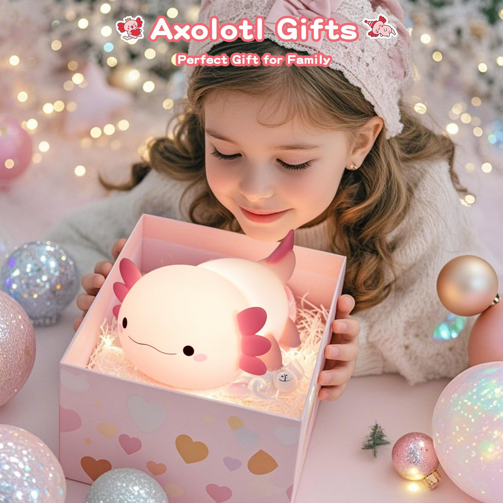 FAMIDUO Axolotl glow with 20-minute timer for calm routines
