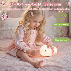 FAMIDUO Axolotl Lamp touch controls for easy brightness adjustment
