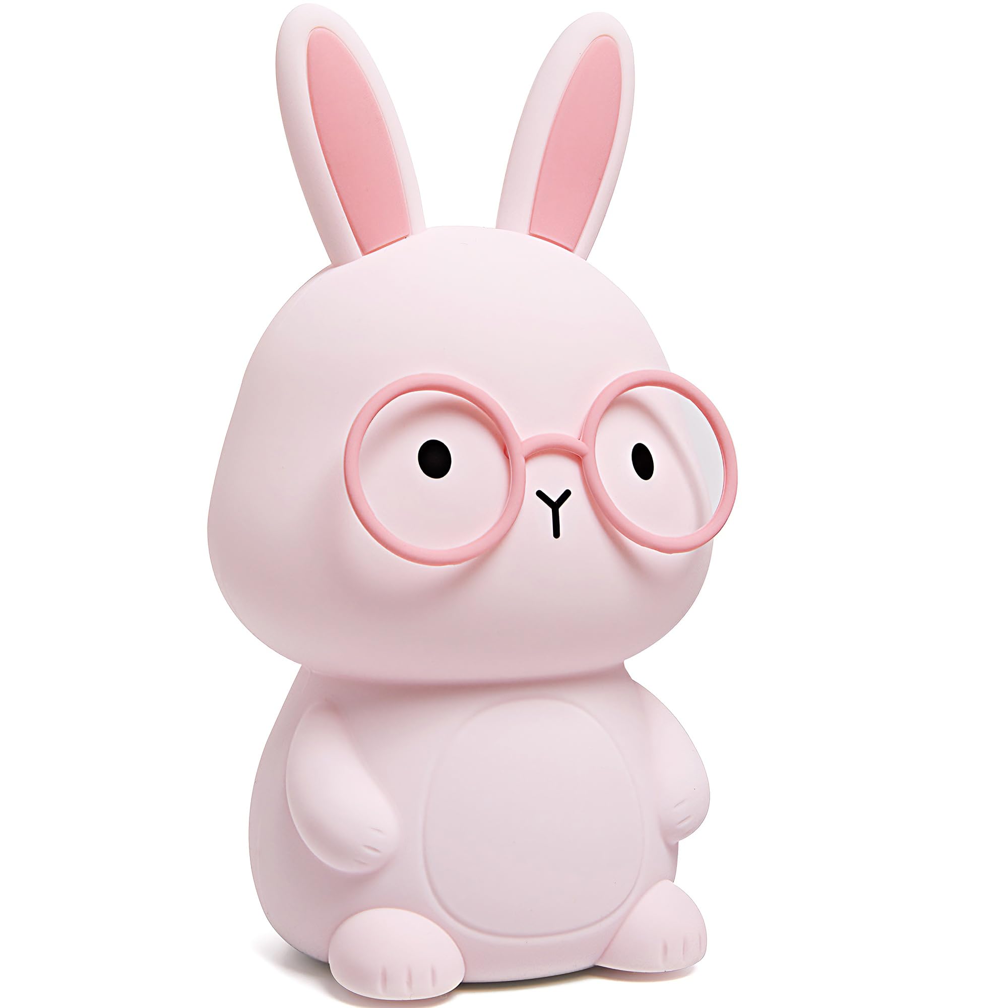 FAMIDUO Bunny Lamp color-change close-up shows adjustable brightness for cozy evenings.