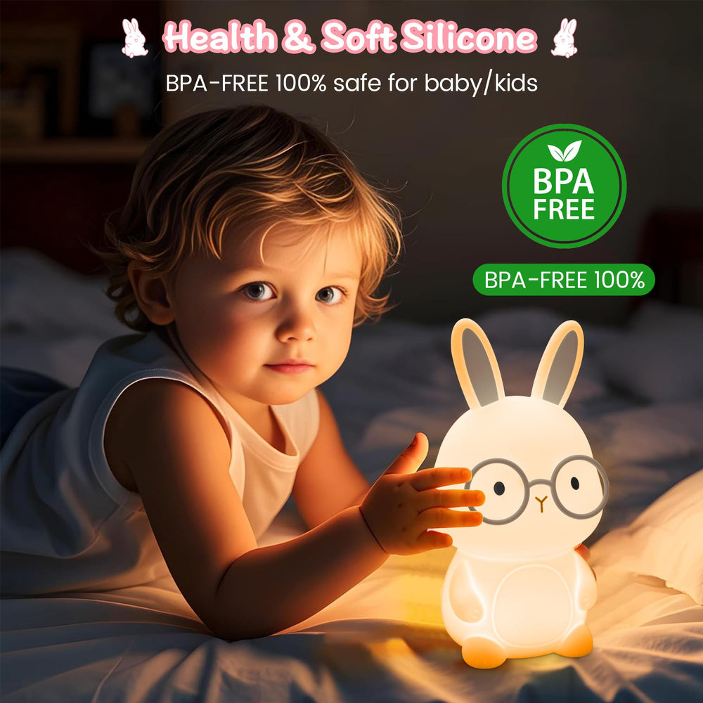 Famiduo kids night light features 7 color options for varied moods.