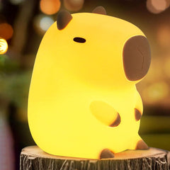 FAMIDUO Capybara night light on provides soft ambient glow for bedtime routines