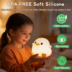 FAMIDUO duck lamp rechargeable via USB for cordless night lighting.