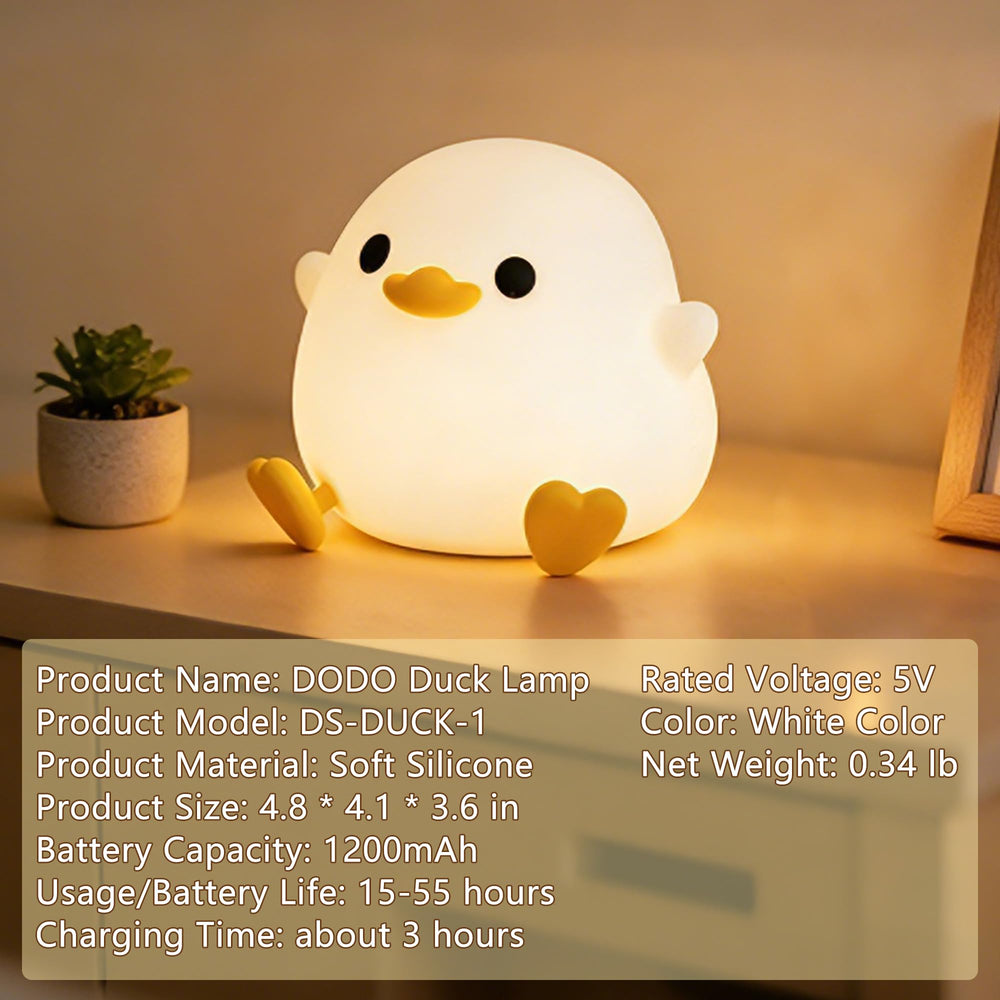 FAMIDUO kawaii dorm room duck lamp adds cute ambience.