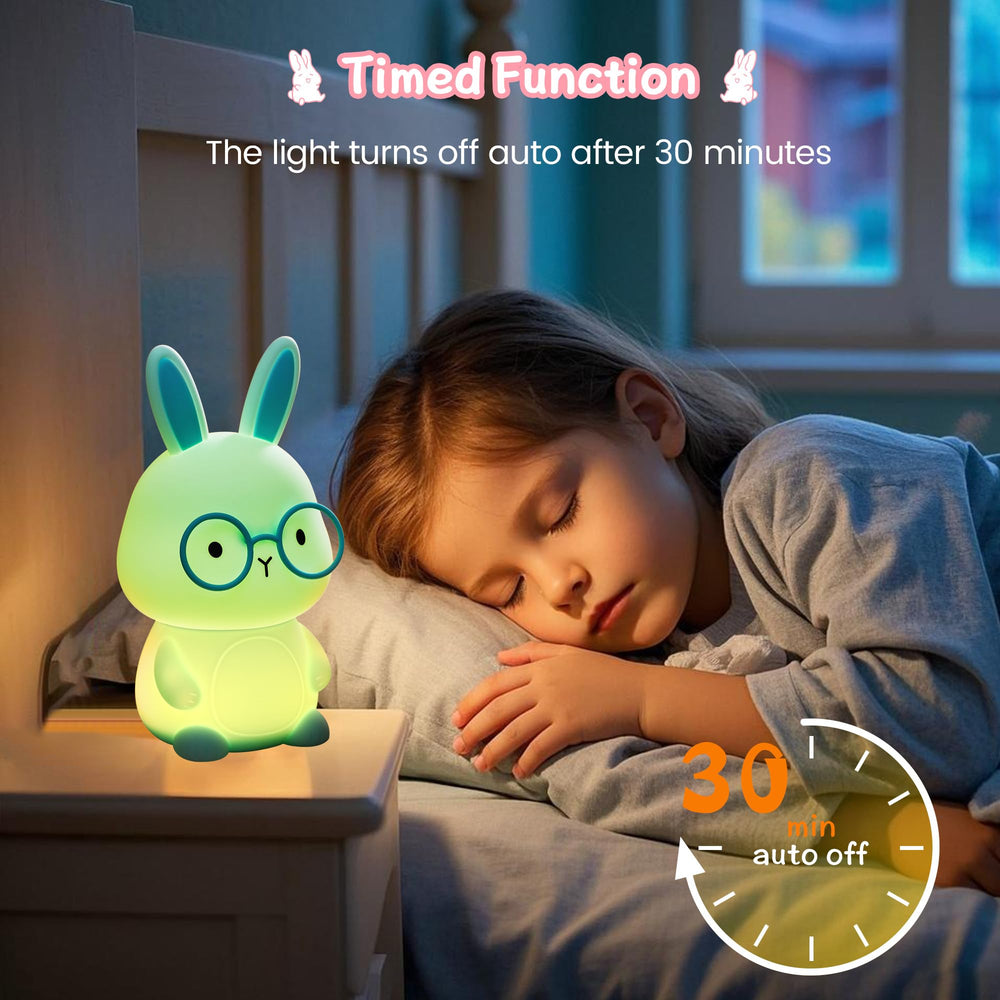 FAMIDUO rechargeable nursery light stays powered via USB for late-night tasks