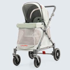 Familidoo Q1 5-point safety harness keeps kids and pets secure.