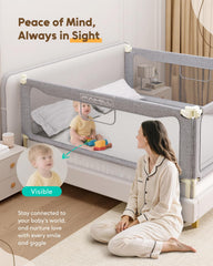 FAMILL bed rail toddlers universal-fit-queen-king-fits multiple mattresses for versatile setups.