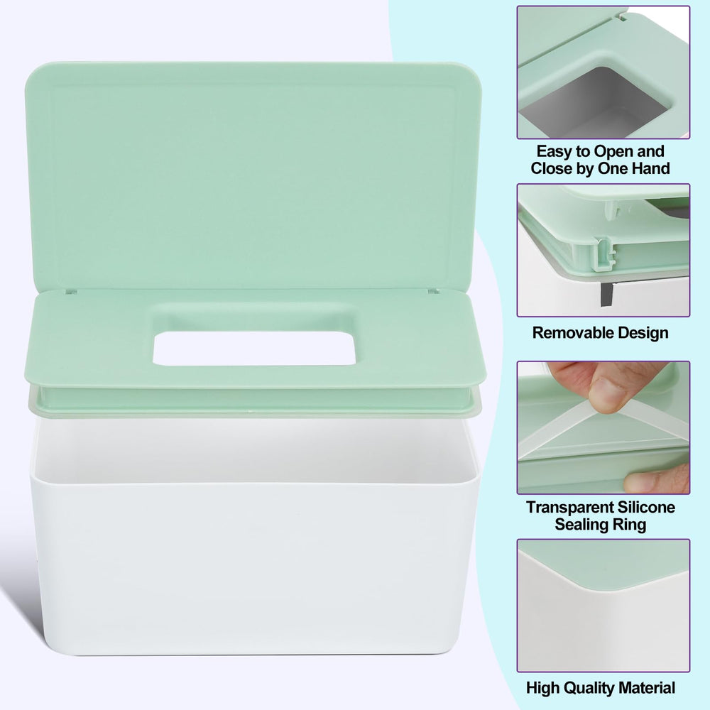 FAMOPLAY 54pcs cloth wipes close-up showing soft, reusable fabric for gentle baby care.