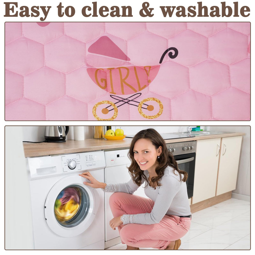 FAMOPLAY machine-washable label indicates easy cleanup after spills.