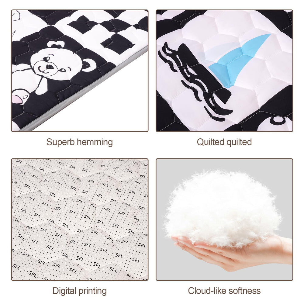 FAMOPLAY high-contrast theme engages baby's vision and curiosity.