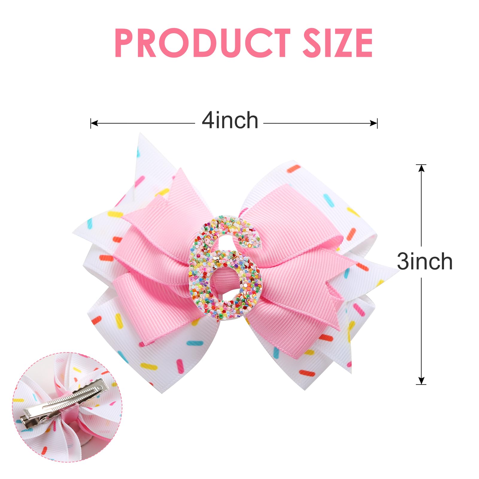 Fancheer glitter number bow 1-6 adds festive sparkle without flaking.
