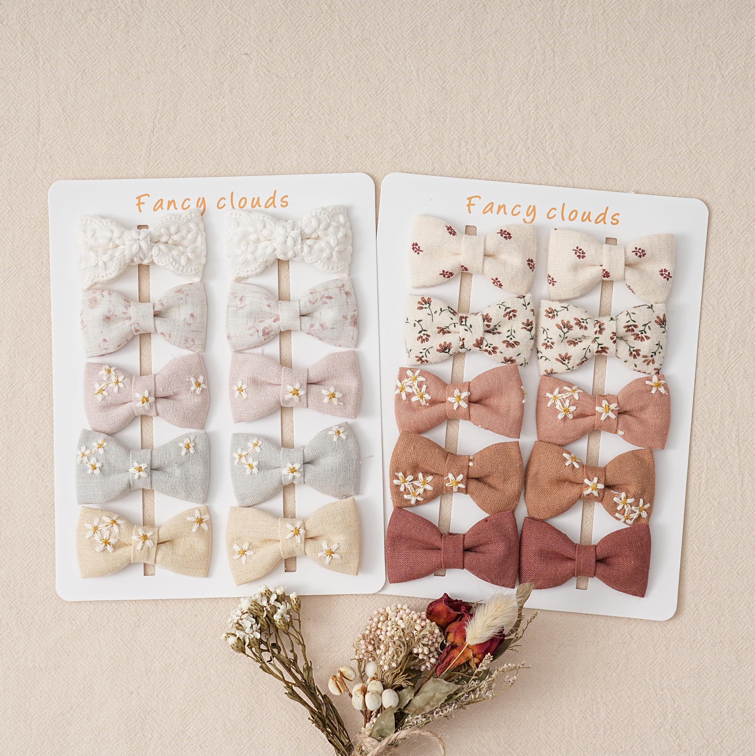 Fancy Clouds clips suit all ages, from babies to adults.