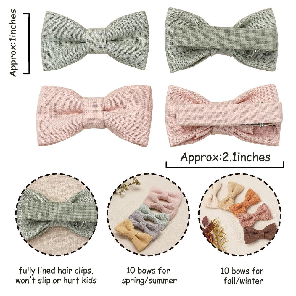 Fancy Clouds linen-covered clip keeps hair secure without slipping during playtime.