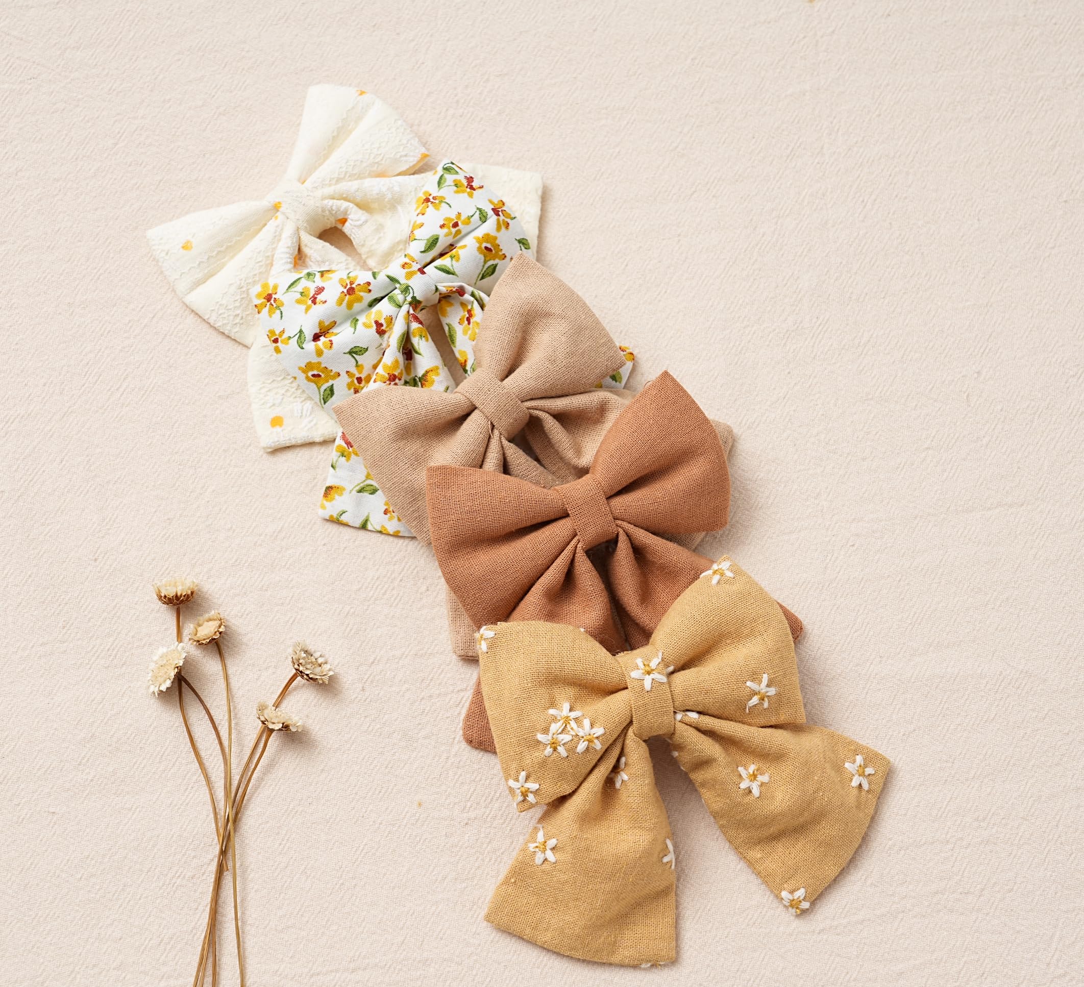Fancy Clouds 5-inch bows fit toddlers to adults for versatile accessorizing.
