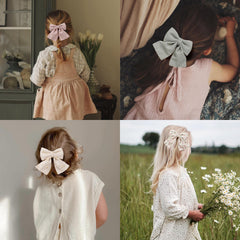 Fancy Clouds hair clip with silicone-covered ends protects scalp and holds hair