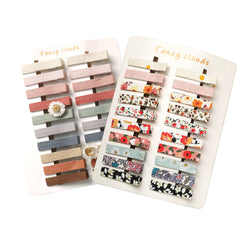 Fancy Clouds 40pc floral-pattern hair clips offer secure, slip-free styling.