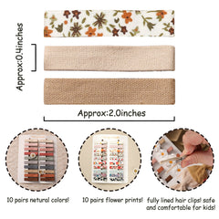 Fancy Clouds fully-lined fabric-covered clips deliver comfortable, snag-reducing grip.
