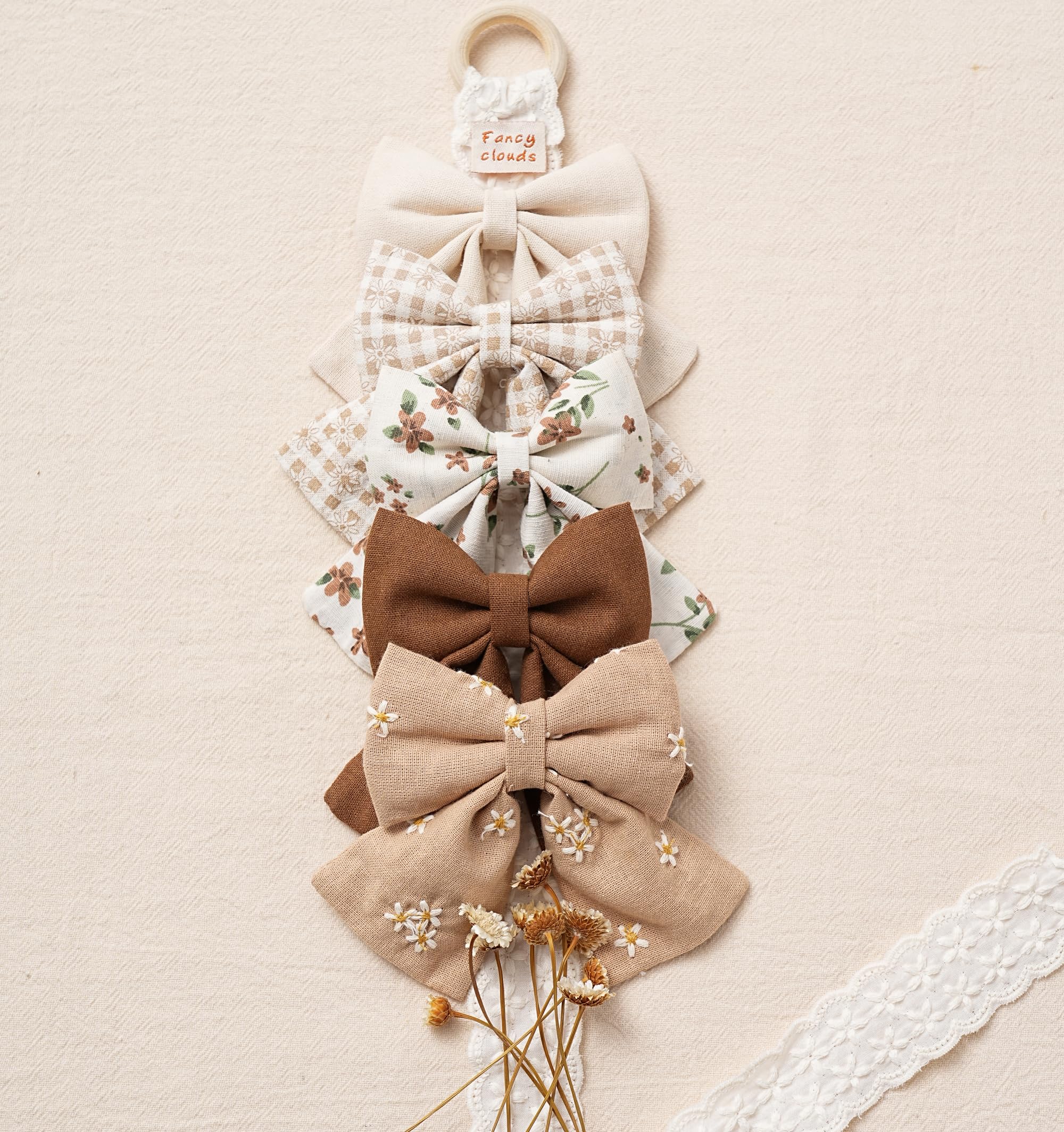 Fancy Clouds handmade bows showcase craftsmanship and careful stitching.