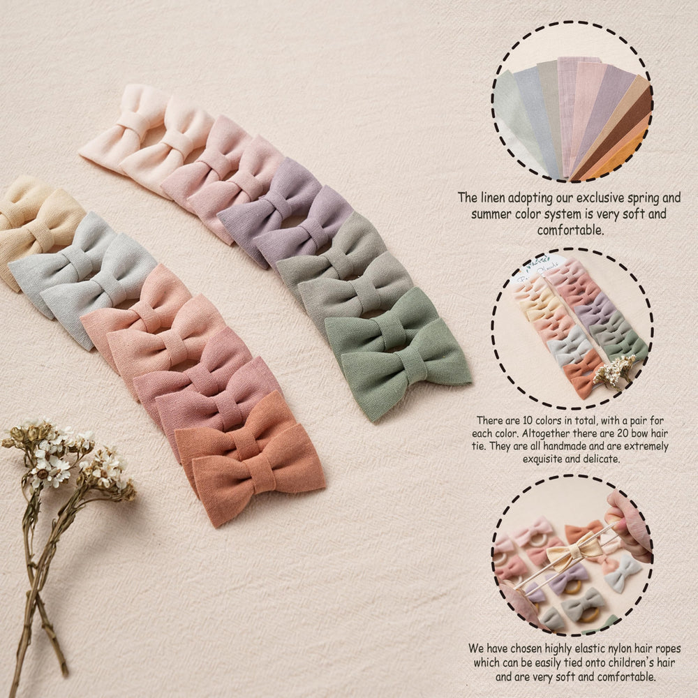 Fancy Clouds multi-color hair ties pack, versatile colors for outfits