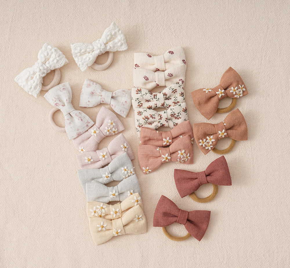 Fancy Clouds no-snag hair ties closeup demonstrates gentle hair contact and reduced pulling