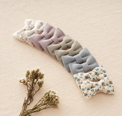 Fancy Clouds purple-blue color series bow adds playful color to kids outfits