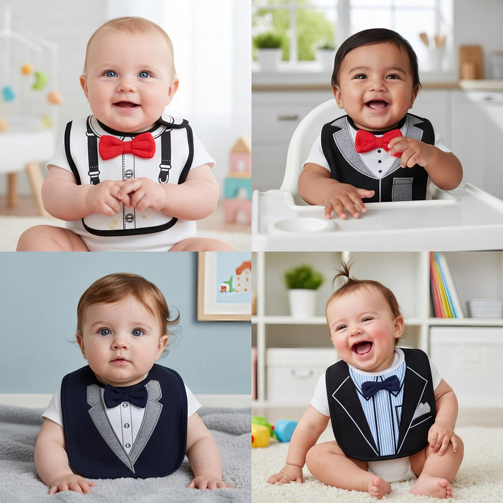 FancyBibs absorbent cotton bib—keeps clothes clean and dry.