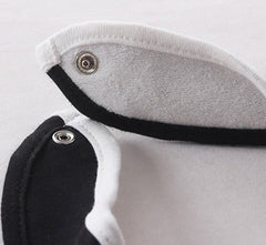 FancyBibs velcro closure—quick, secure fitting for busy parents.