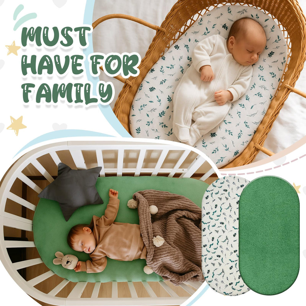 Fanfanwin close-up of flannel texture on bassinet sheets for gentle touch