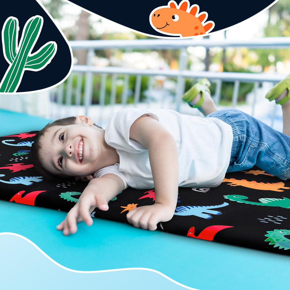 Fanfanwin snug-fit 47x21 nap mat cover stays in place