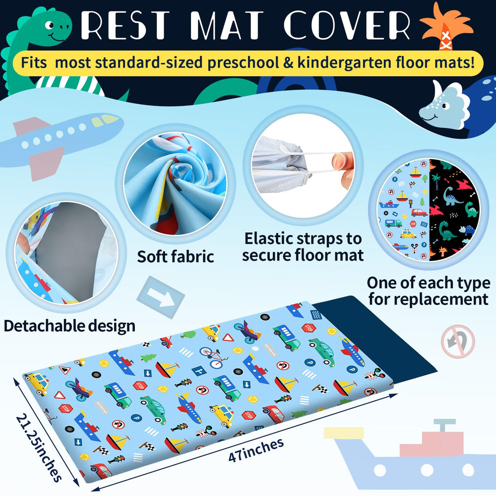 Fanfanwin vehicle theme nap mat cover for classroom transitions