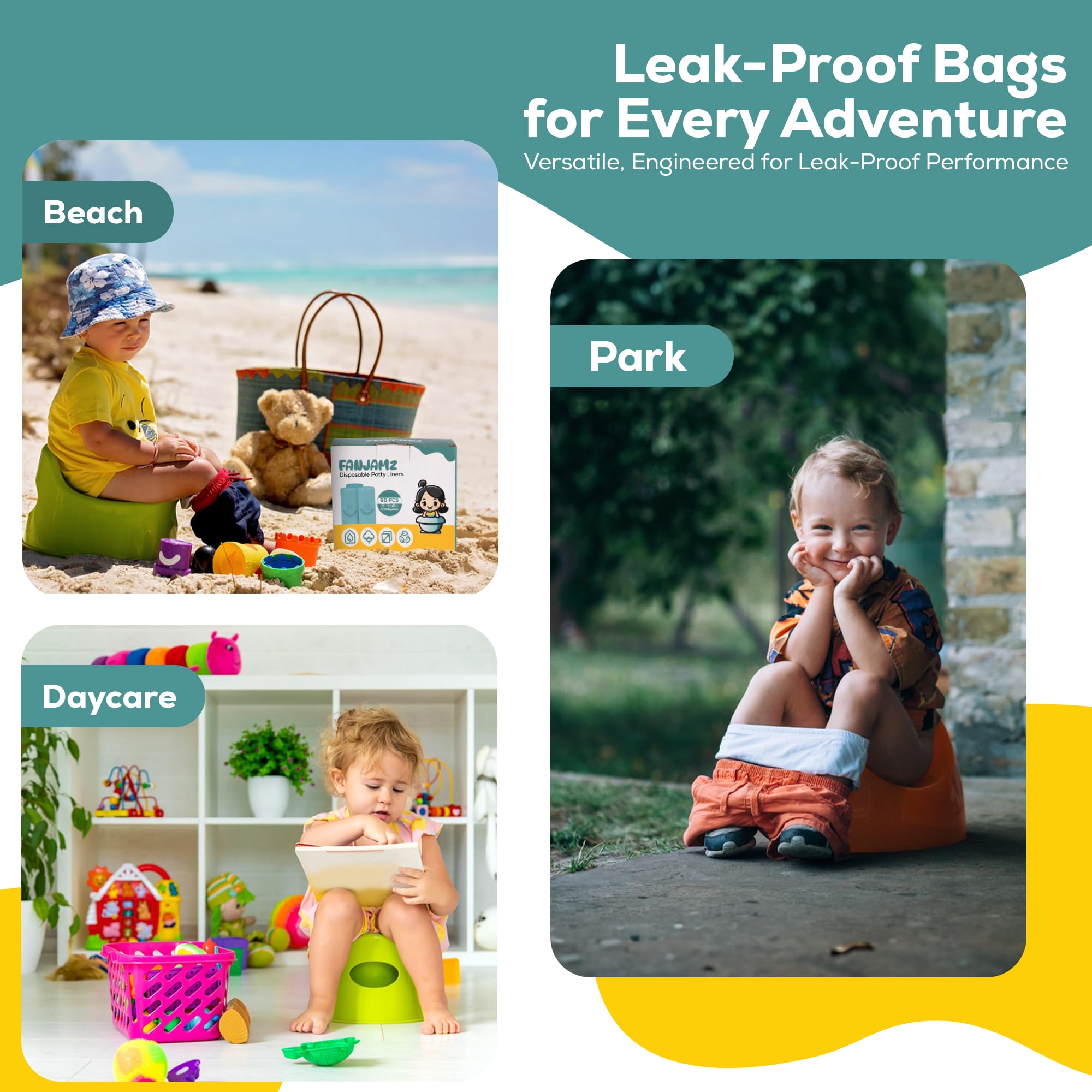 Fanjamz pet waste solution liners for quick cleanup