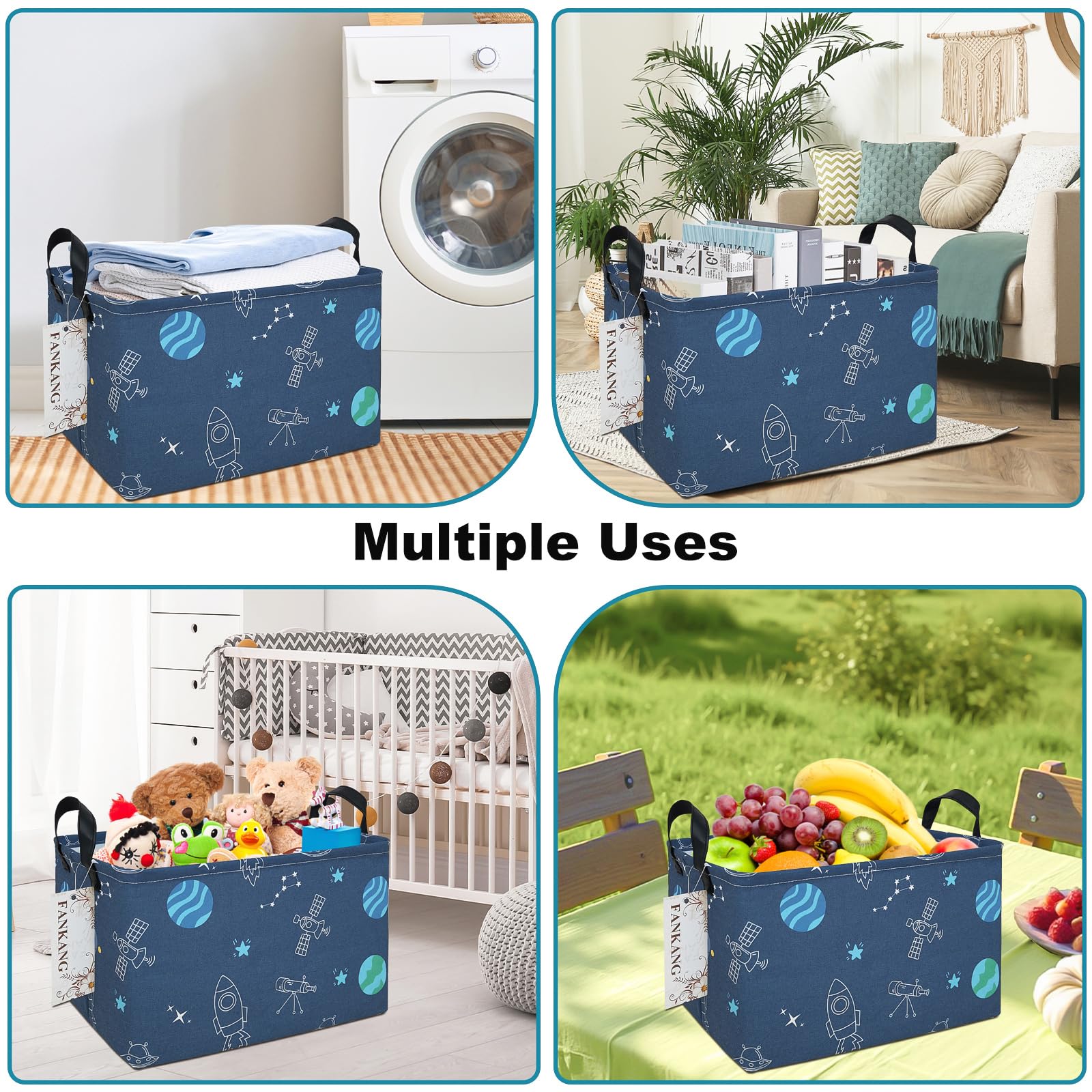 FANKANG animal-pattern design adds playful charm to kid's room and storage.