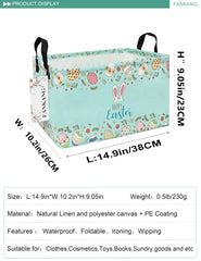 FANKANG canvas laundry basket foldable – sturdy carrier that folds flat for compact storage.
