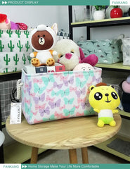 FANKANG collapsible storage bin folded: space-saving design for seasonal storage.