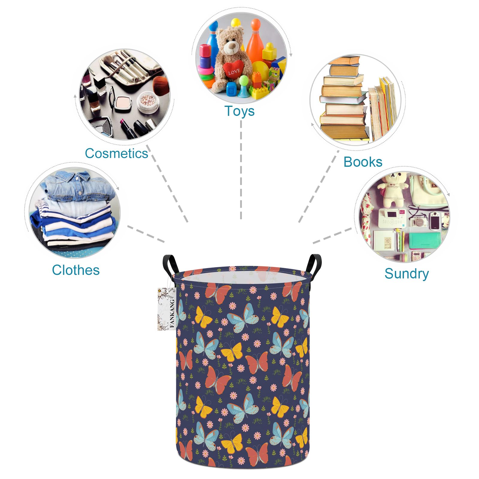 FANKANG home office storage basket on desk corner for neat organization