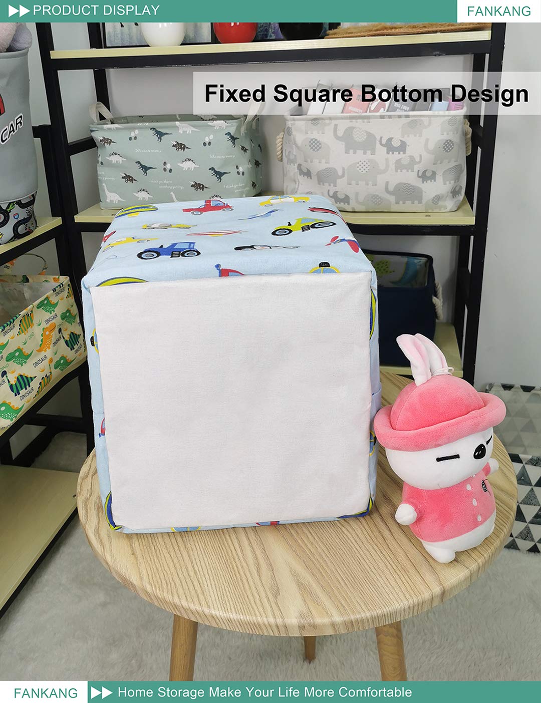 FANKANG square car hamper with laundry usage shows durable waterproof coating.